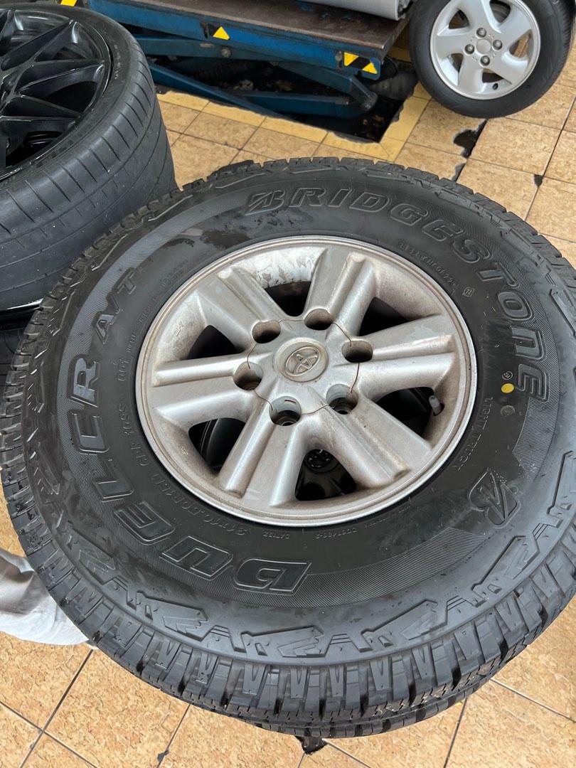 Toyota Hilux Vigo Original Wheels & Tyres, Auto Accessories on Carousell