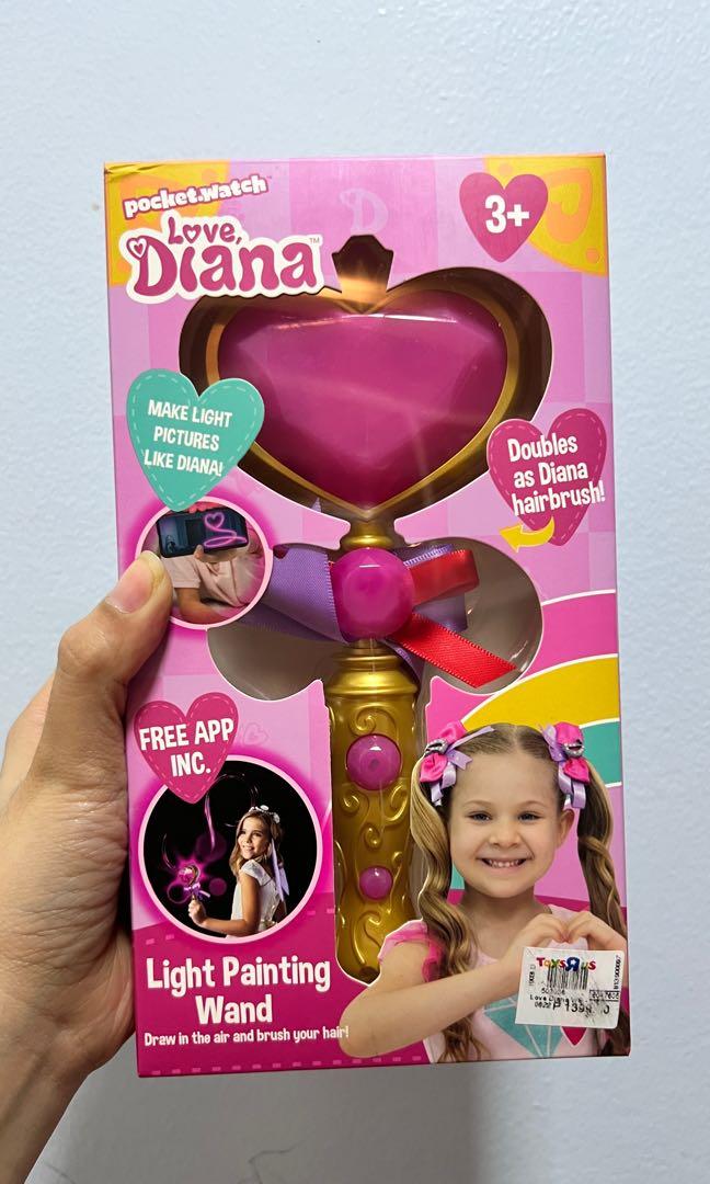 Love Diana Hairbrush Light Painting Wand with Sound Kids