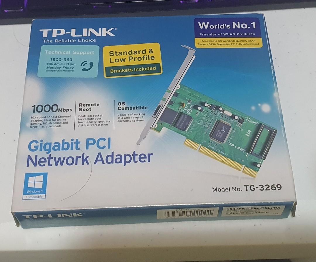 Tp-Link Gigabit PCI Network Adapter, Computers & Tech, Parts ...