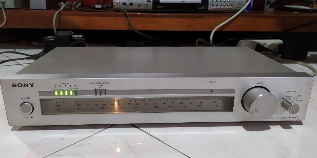 Vintage SONY AM/FM Stereo Tuner ST-A40, Audio, Soundbars, Speakers ...