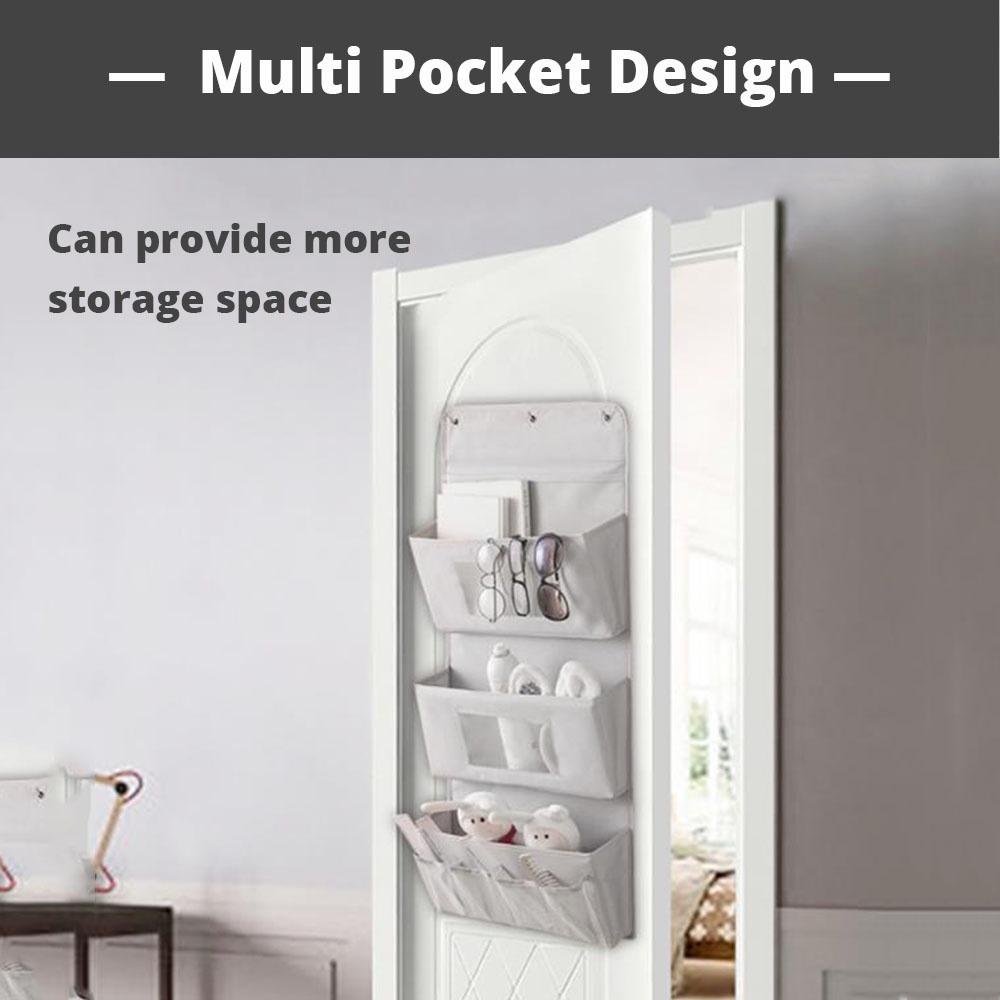Wall Hanging Storage Bag Storage Organizer with Clear Window for