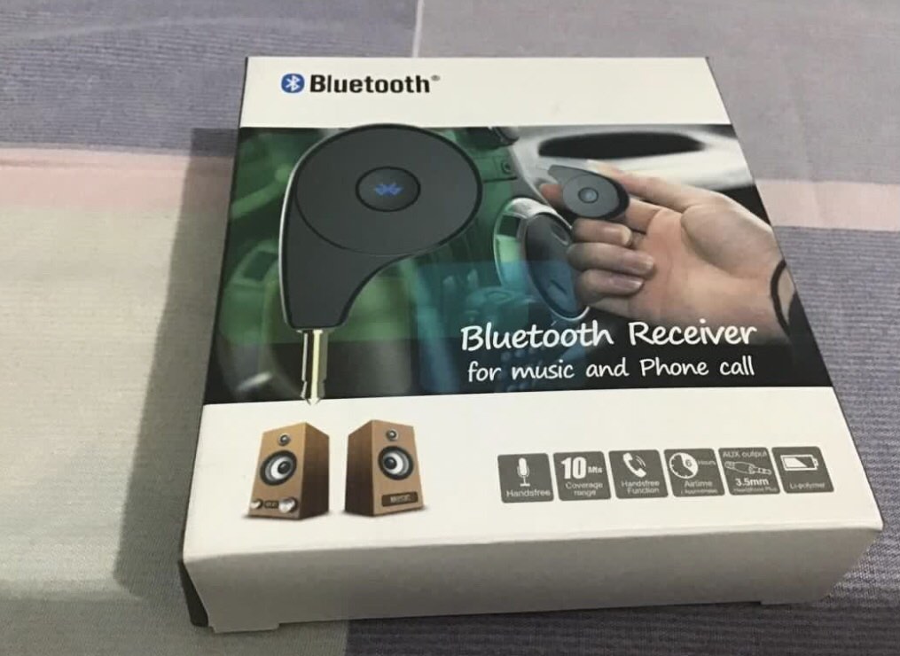 Wireless bluetooth receiver for car. (Turns your car into bluetooth