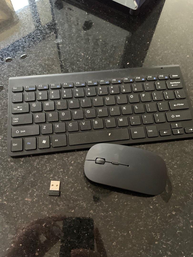 Wireless Keyboard and Mouse, Portable Mini Keyboard Mouse Combo Set, Computers & Tech, Parts ...