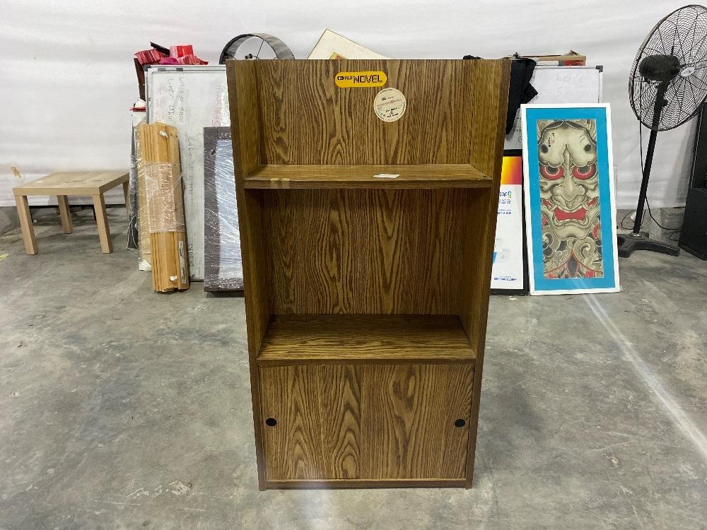 Wooden 2Tier Bookcase Hazel Colour / Rak Buku Kayu 2 Tingkat Warna