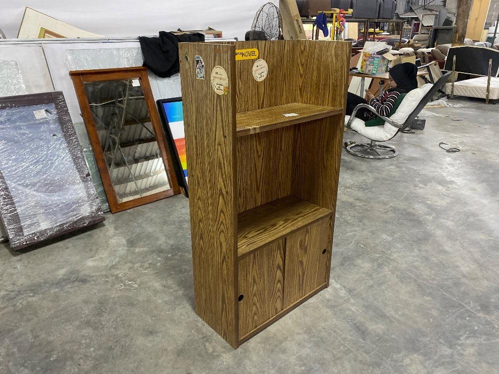 Wooden 2Tier Bookcase Hazel Colour / Rak Buku Kayu 2 Tingkat Warna