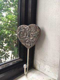 Wooden heart hanger