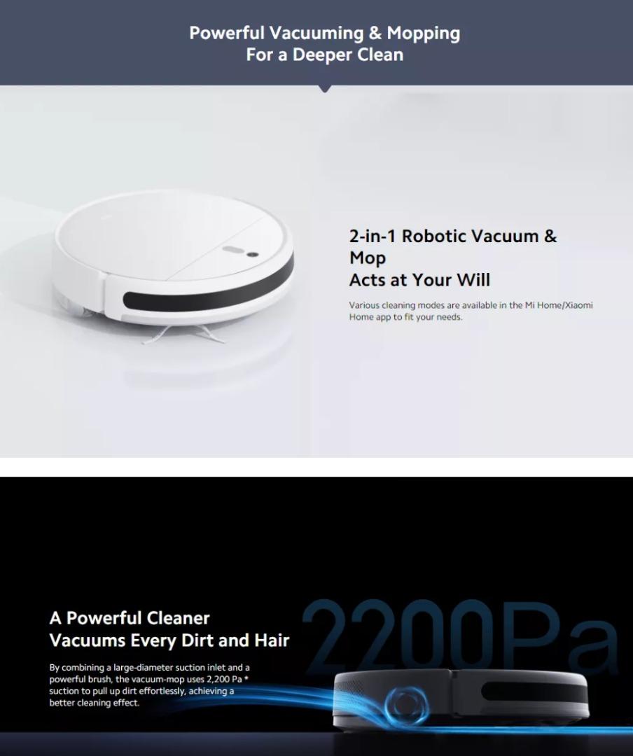XIAOMI BHR5217EU MI ROBOT VACUUM-MOP 2 LITE, TV & Home Appliances ...