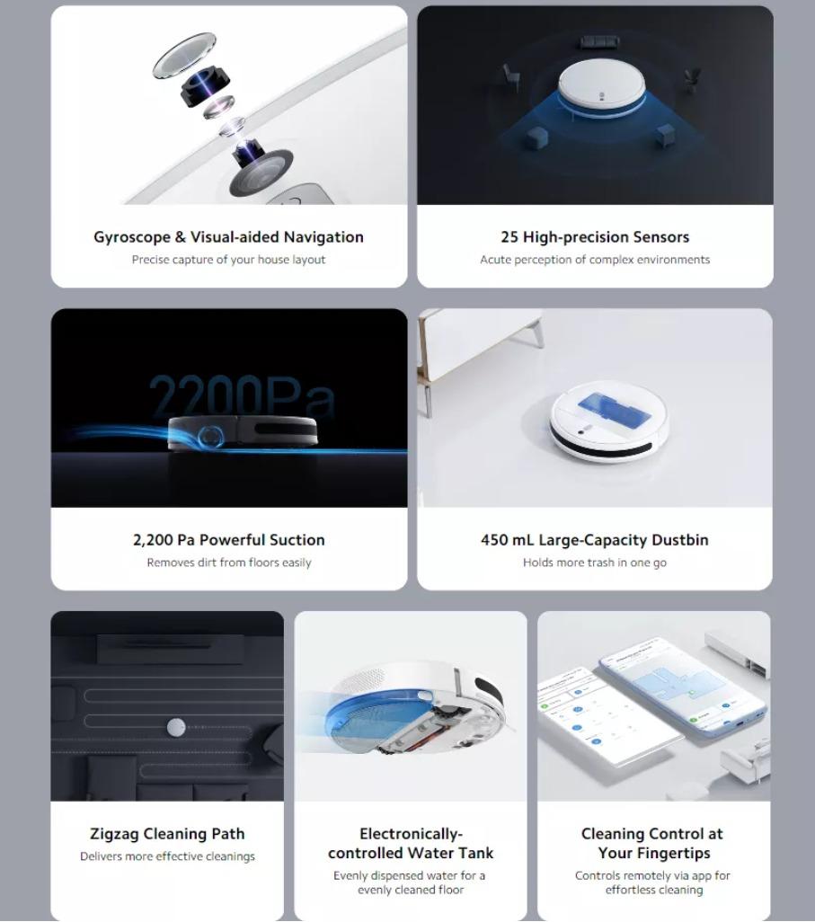 XIAOMI BHR5217EU MI ROBOT VACUUM-MOP 2 LITE, TV & Home Appliances ...