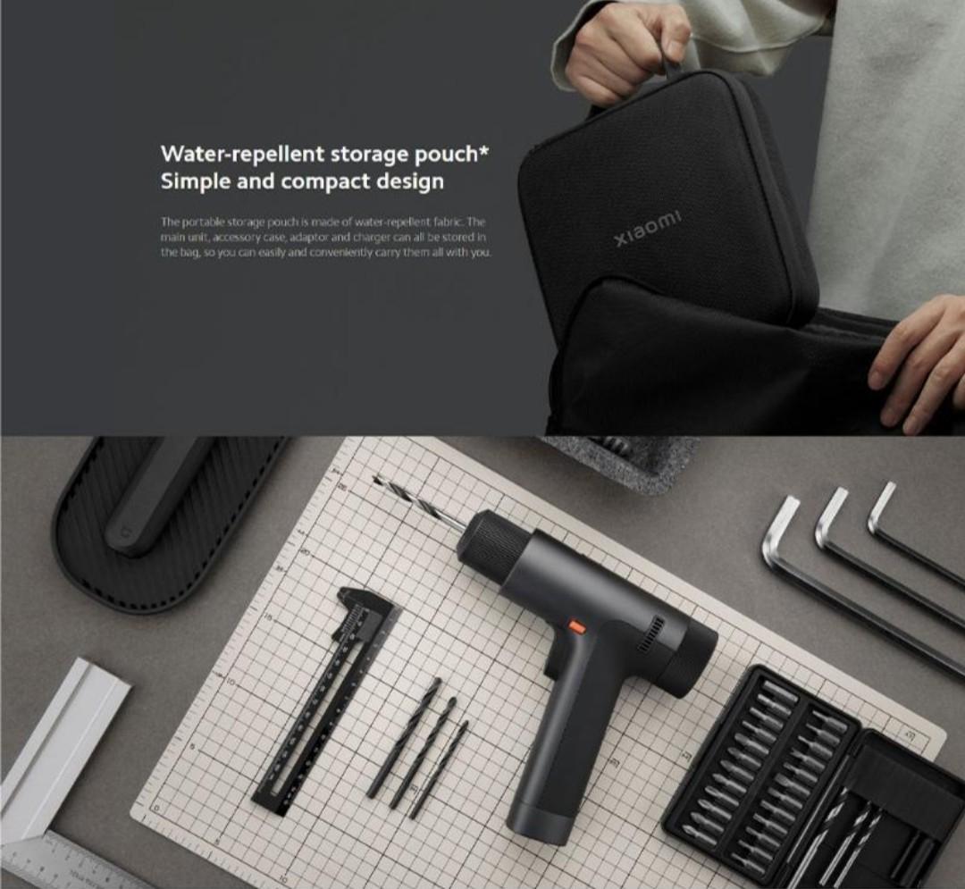 XIAOMI MIJIA 12V Cordless Brushless Electric Drill Kit Electric ...