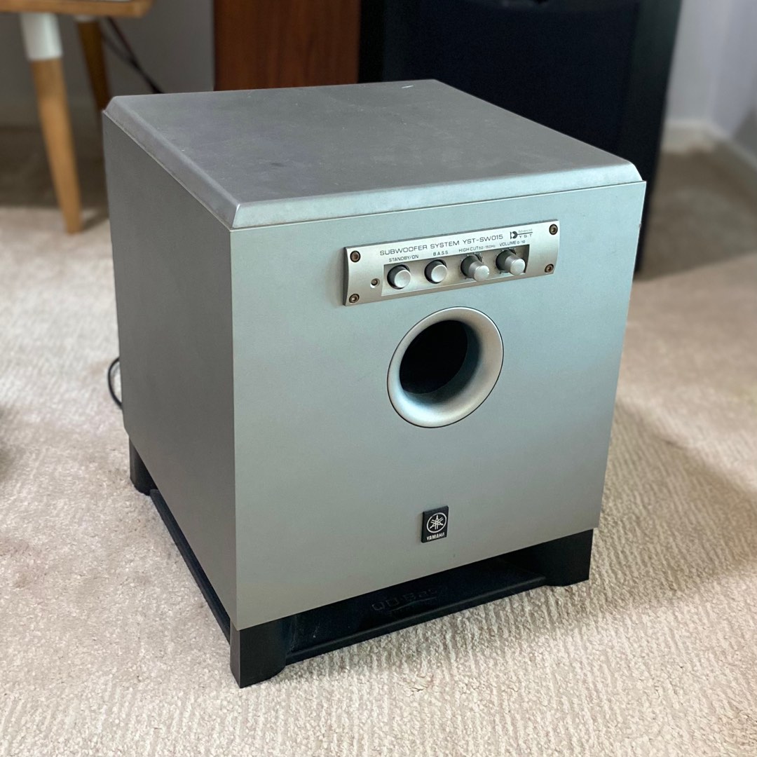 Yamaha YSTSW015 Subwoofer (Silver), Audio, Soundbars, Speakers