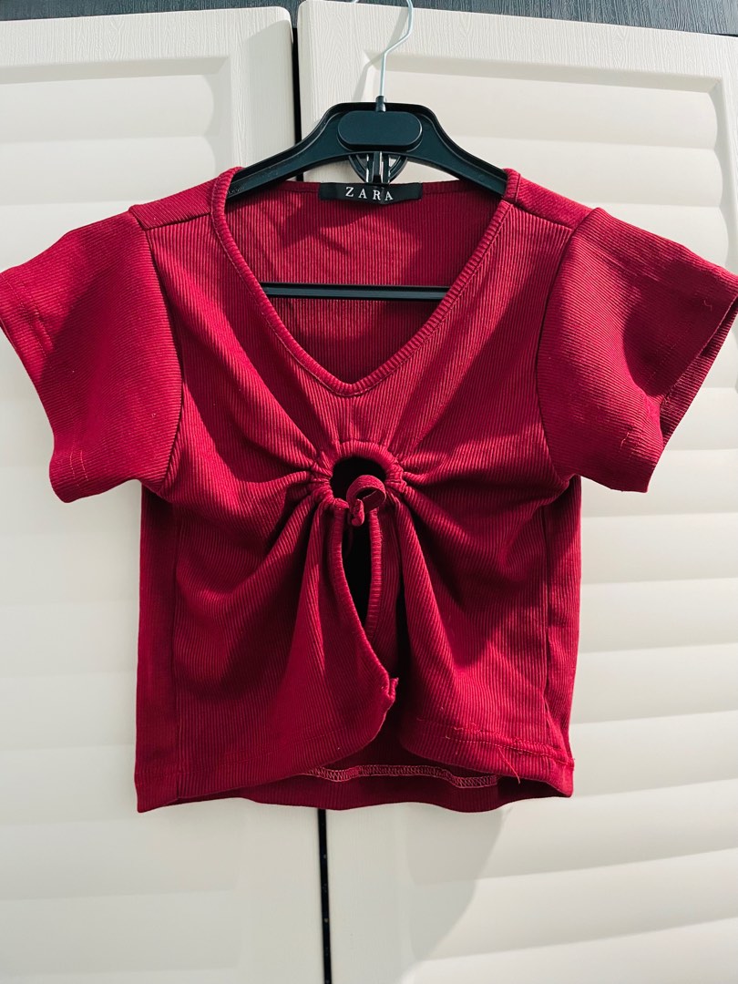 ZARA CROP TOP, Women's Fashion, Tops, Others Tops on Carousell