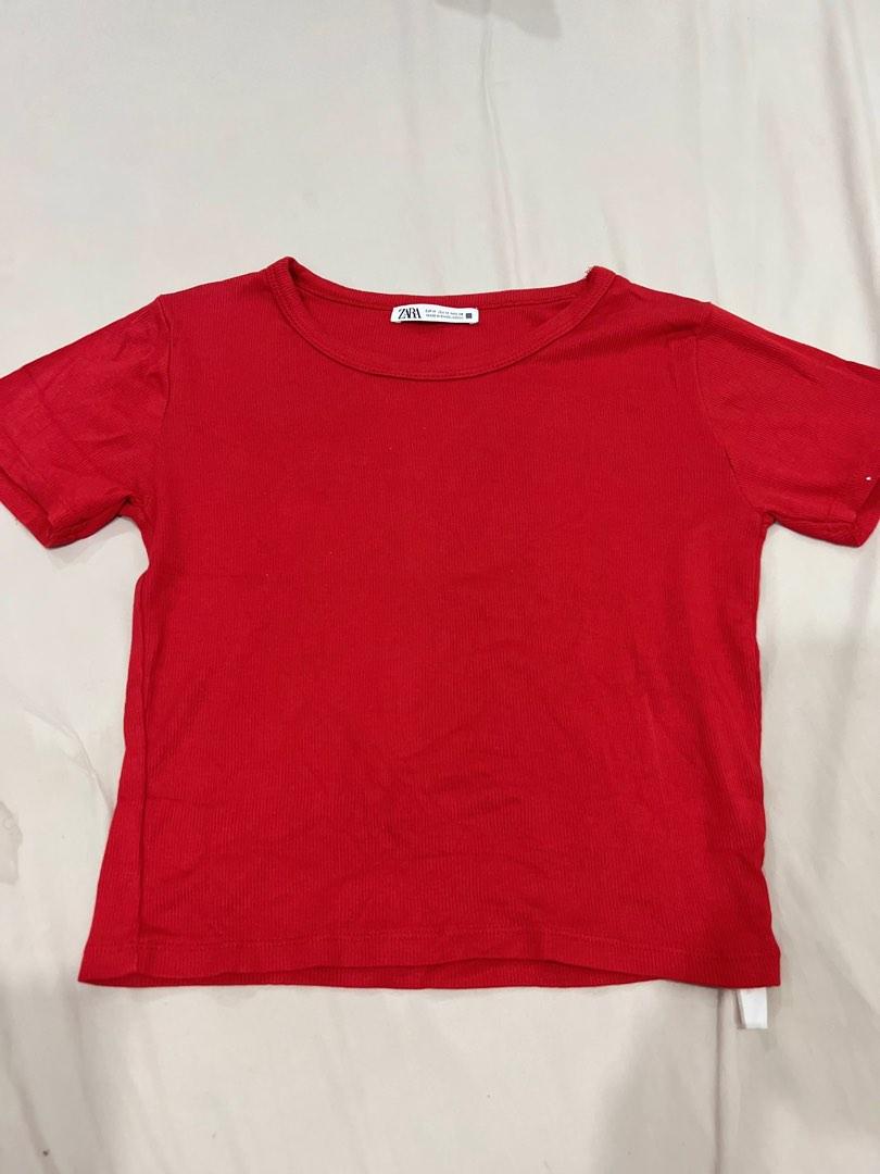 Zara ribbed top, Women's Fashion, Tops, Blouses on Carousell