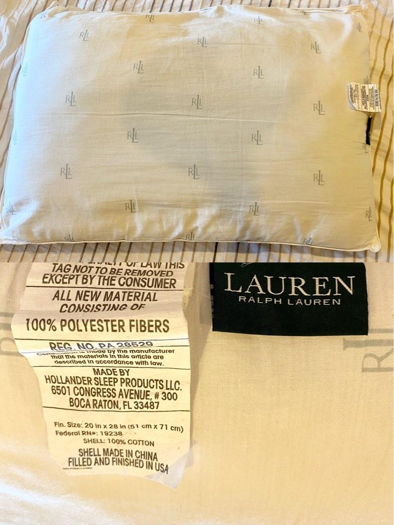 100% Authentic Polo Ralph Lauren Pillow Bedding, Furniture & Home Living,  Bedding & Towels on Carousell