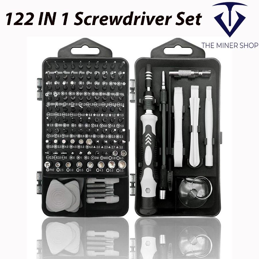 122 in 1 Computer Repair Kit, Laptop Screwdriver Kit