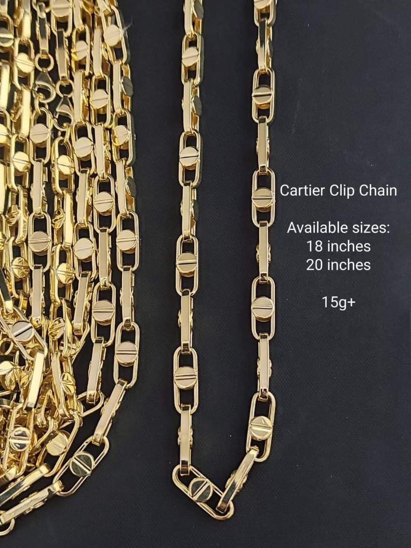 Paperclip necklace cartier outlet