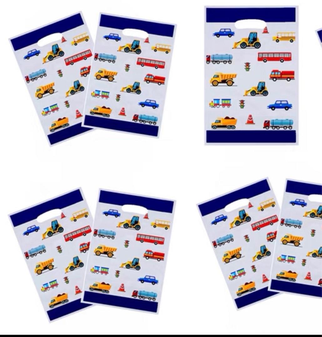 3.50 construction truck loot bag 10 pieces, Hobbies & Toys, Stationery