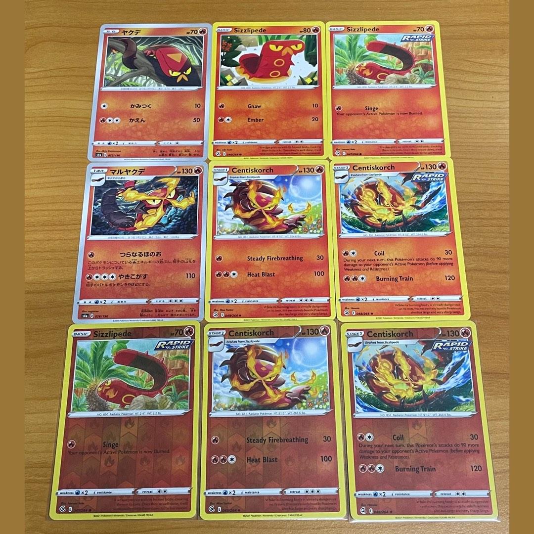 3 Set Pokemon Tcg Shiny Star V S4a Fusion Strike Sizzlipede Centiskorch Japanese English Pikachu Charizard Fa Vmax Vstar V Hobbies Toys Toys Games On Carousell