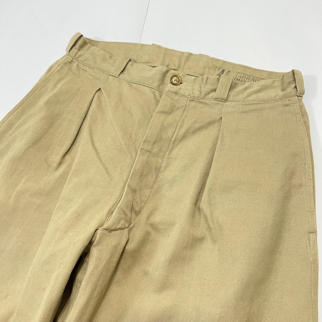 50's French Military M52 Chino Pants 法軍公發後期雙摺卡其褲, 他的