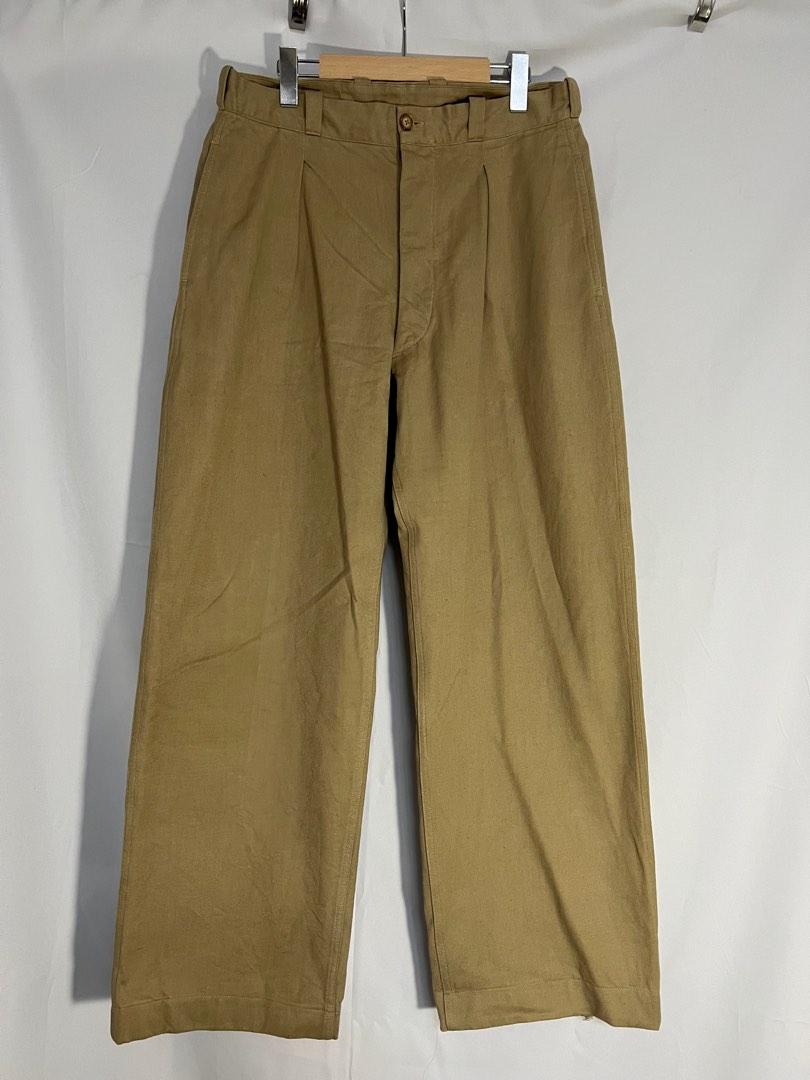 50's French Military M52 Chino Pants 法軍公發後期雙摺卡其褲, 他的