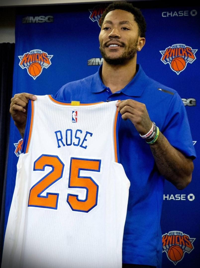 adidas, Shirts, Adidas New York Knicks 25 Derrick Rose Jersey Mens Sz  Large