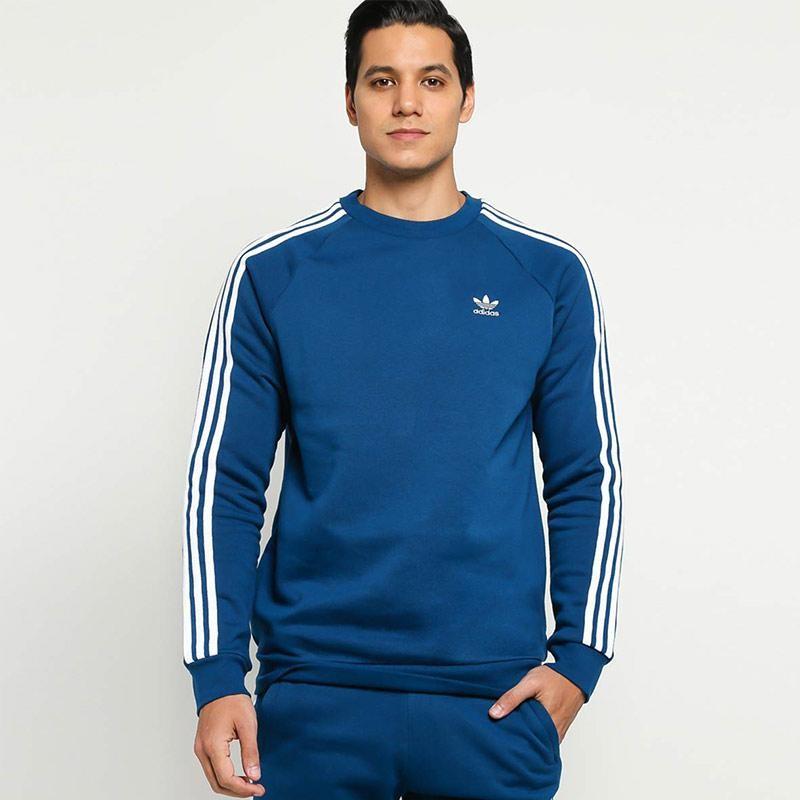ADIDAS ORIGINALS MENS 3 STRIPES CREW NECK SWEATSHIRT Men s