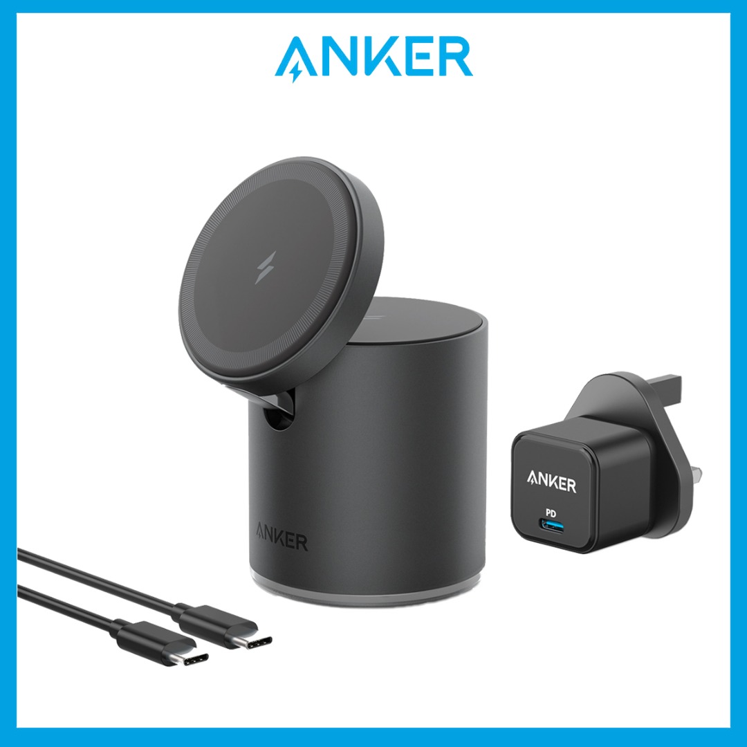 Anker Wireless Charger, 623 MagGo 2in1 Wireless Charging