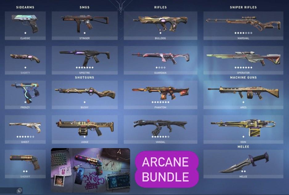 ARCANE BUNDLE 14 PREMIUMS VALORANT ACCOUNT, Video Gaming, Gaming