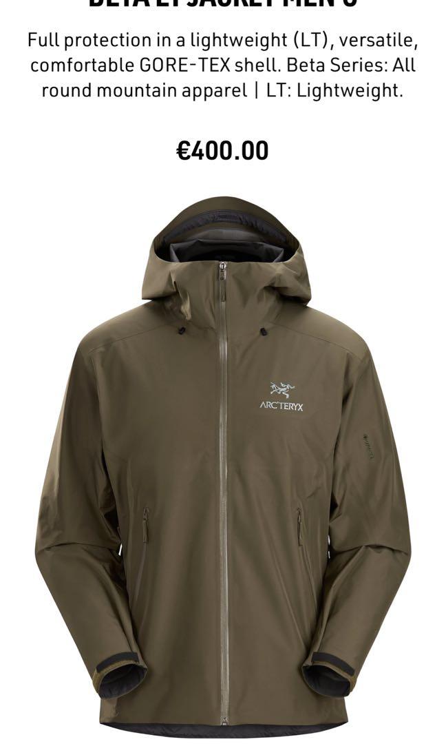 Arcteryx Beta LT Tatsu m size, 男裝, 外套及戶外衣服- Carousell