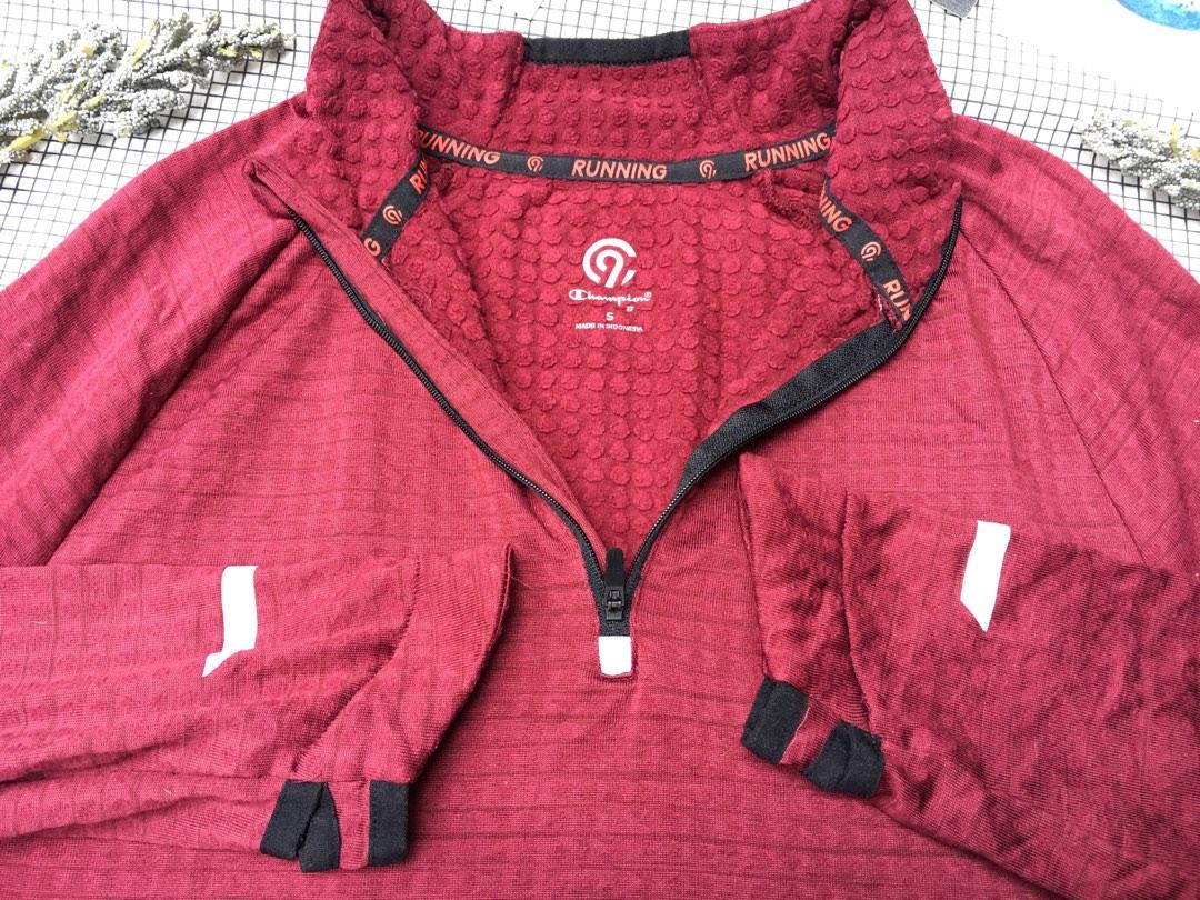 Authentic Champion C9 Running Jacket Quarter Zip Men s Fashion