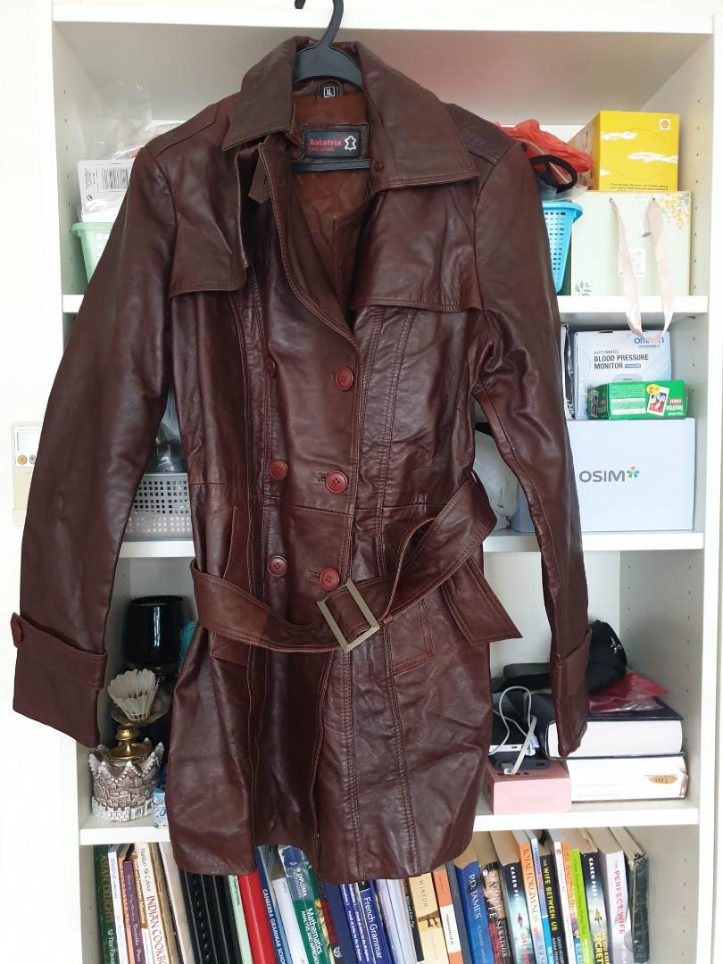 Aviatrix Women Brown Leather Jacket