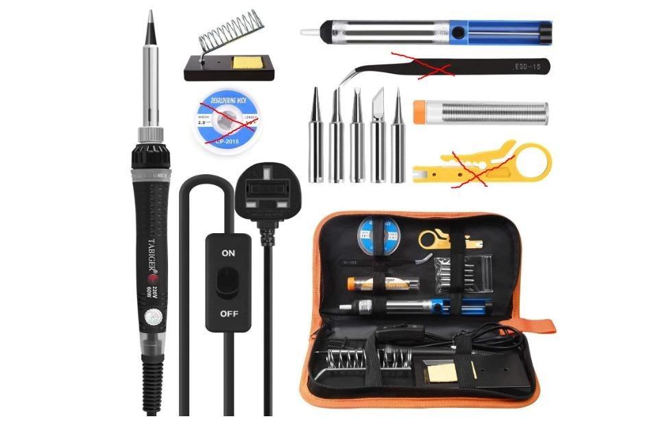 [B928] Soldering Iron Kit, Tabiger 60W Welding Tools with Adjustable