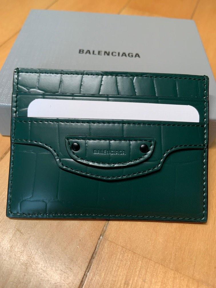 Gucci X Balenciaga BeigeEbony Canvas and Brown Leather The Hacker Project Neo  Classic Card Case Wallet  Yoogis Closet