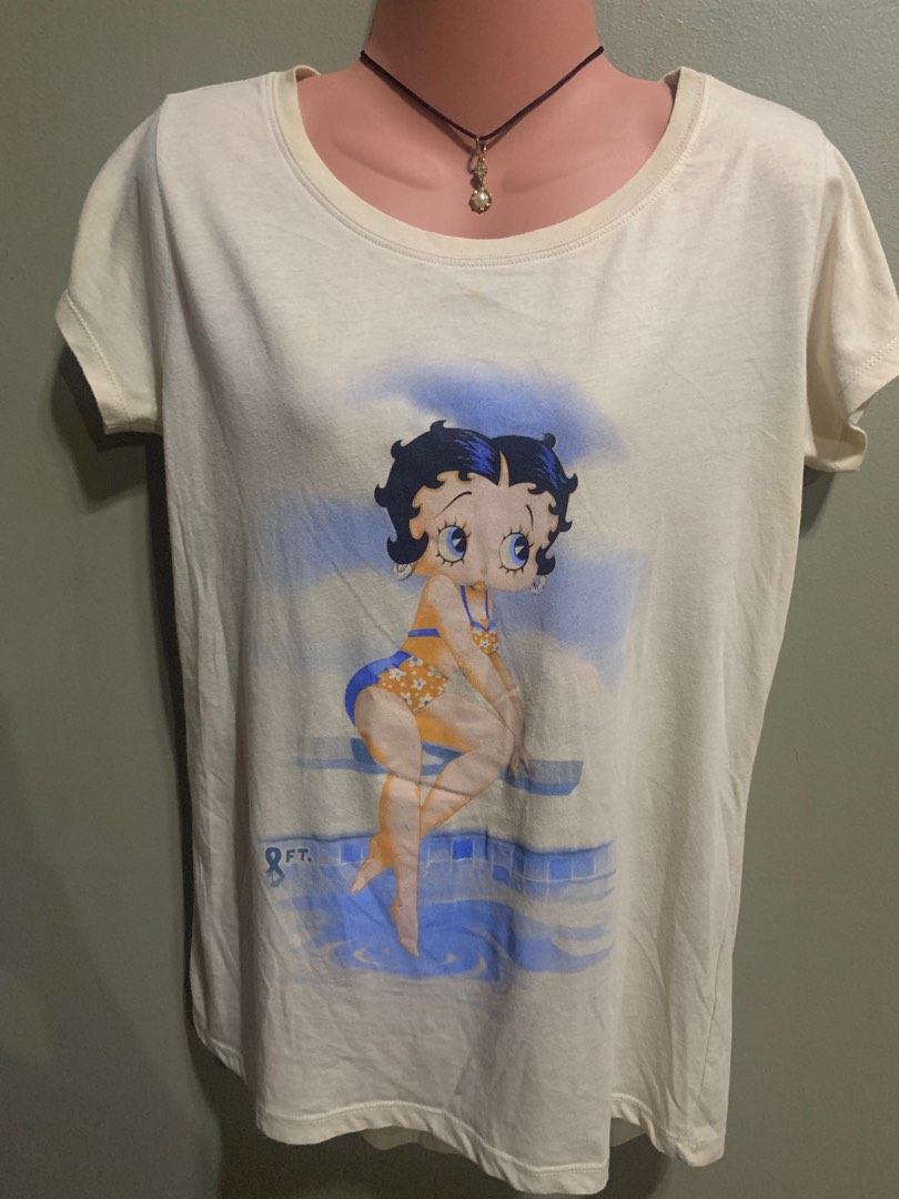 Betty Boop - I Love Betty Womens T-Shirt In Pink - Foto 11
