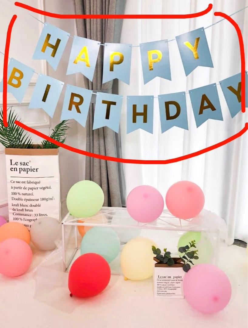 Birthday Decorations (Ready Stock), Hobbies & Toys, Stationery & Craft ...