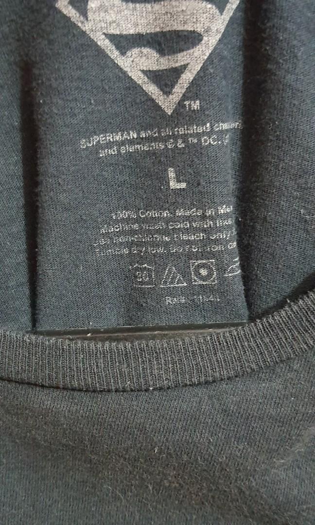 Black Superman tshirt, Men's Fashion, Tops & Sets, Tshirts & Polo