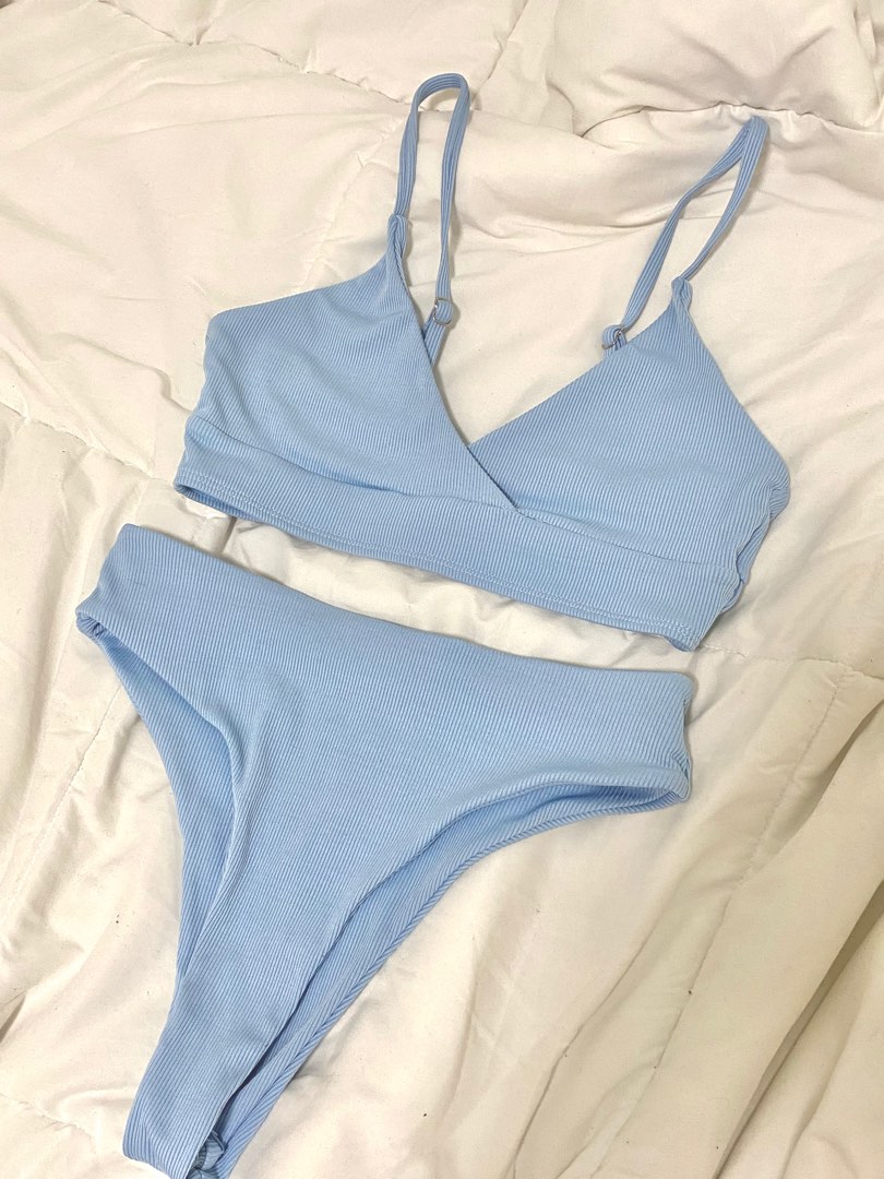 Blue Bikini Women S Fashion Swimwear Bikinis And Swimsuits On Carousell