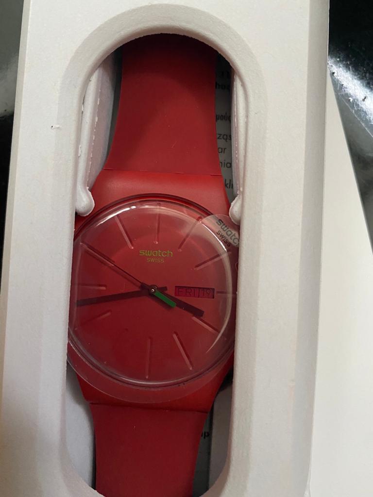 Red swatch watch outlet