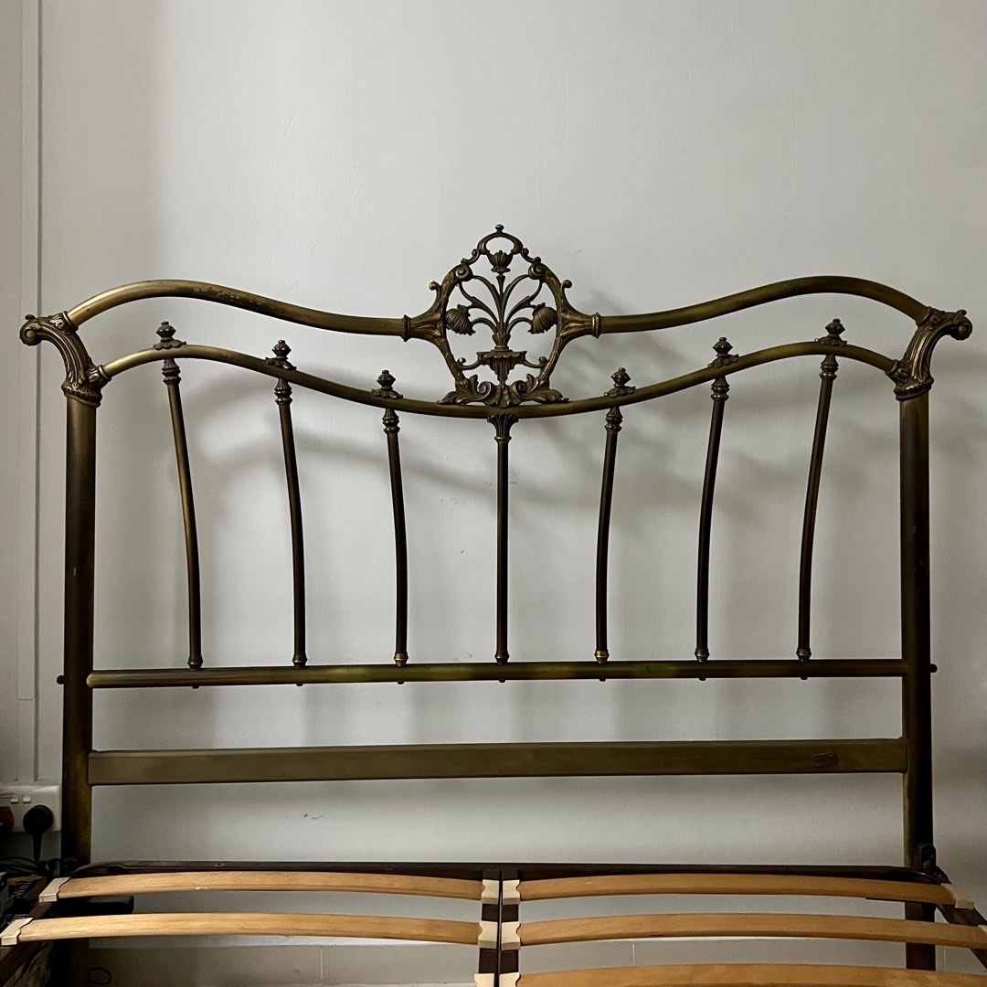 Brass Bed Frame FOR SALE ASAP ‼️, Furniture & Home Living, Furniture