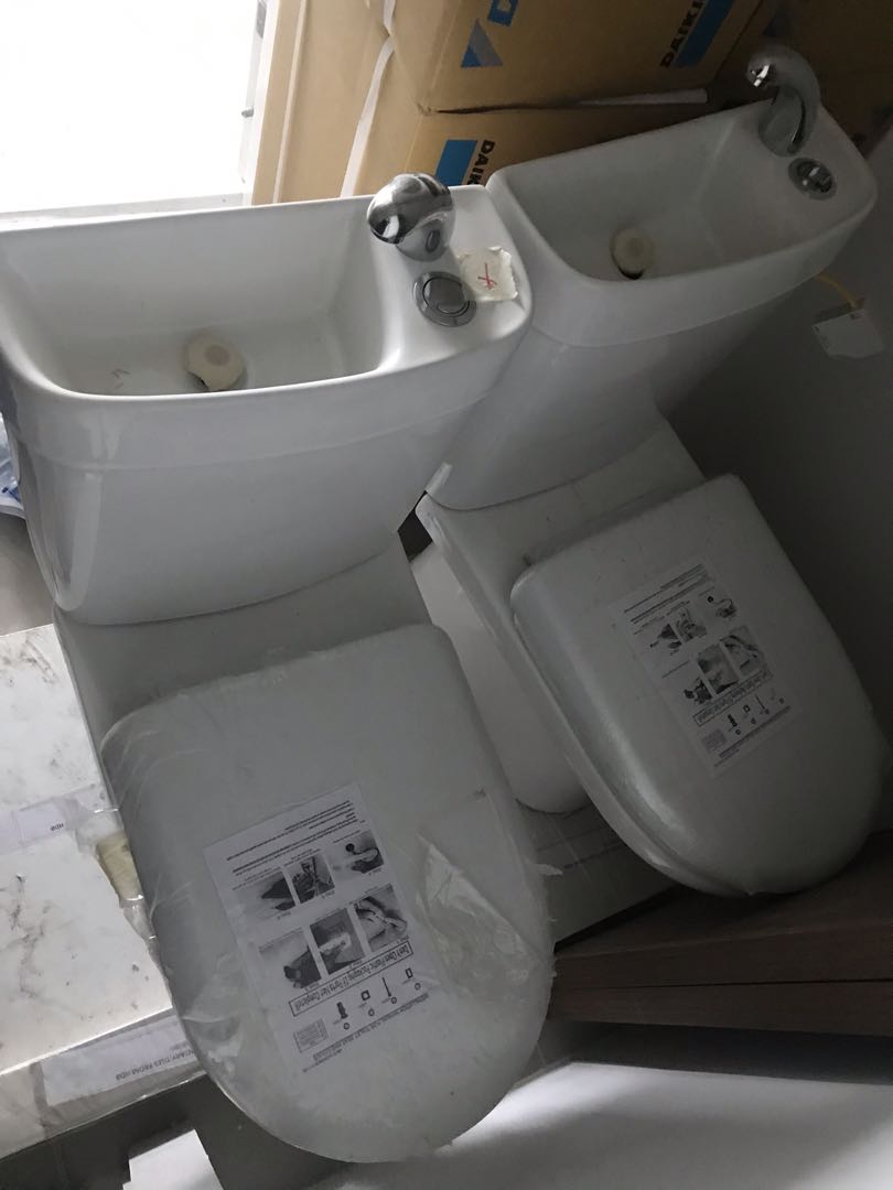 2 BTO toilet bowl for sale, Furniture & Home Living, Bathroom & Kitchen