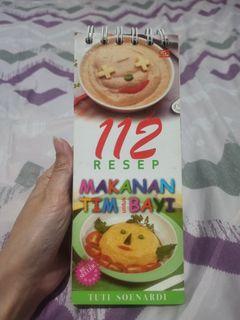 Buku 112 Resep Makanan Tim Bayi by Tuti Soenardi/Baby Food Book Preloved Bagus Murah