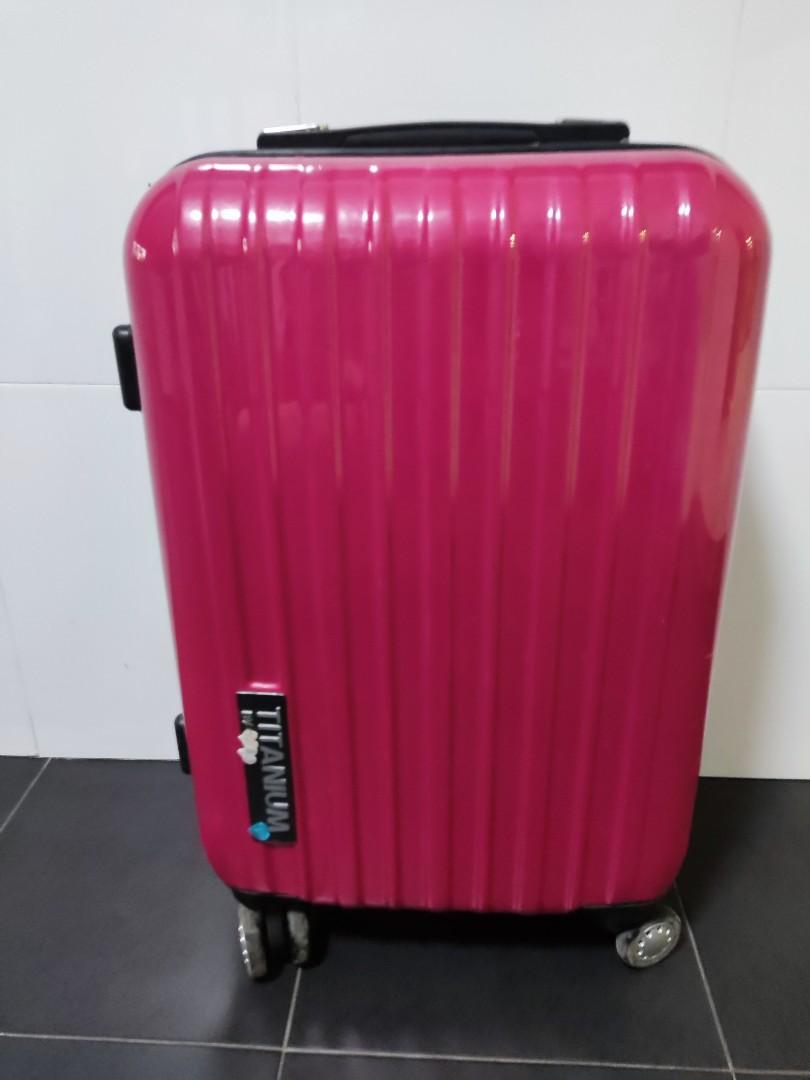 Cabin luggage (Pink), Hobbies & Toys, Travel, Luggage on Carousell