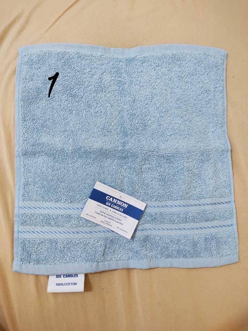 Cannon Face Towel 13"x13" (Category: Bath) located in Pasay City. Submitted by timelyfavorito1 (Listing ID 1180973186, Image 2). Description: 70 each 135 2pcs IMPORTED! Made from 100% cotton, Cannon Wash Cloth is soft with luxurious comfort. Care Instructions: * Machine wash warm * Tumble dry low * No bleach .