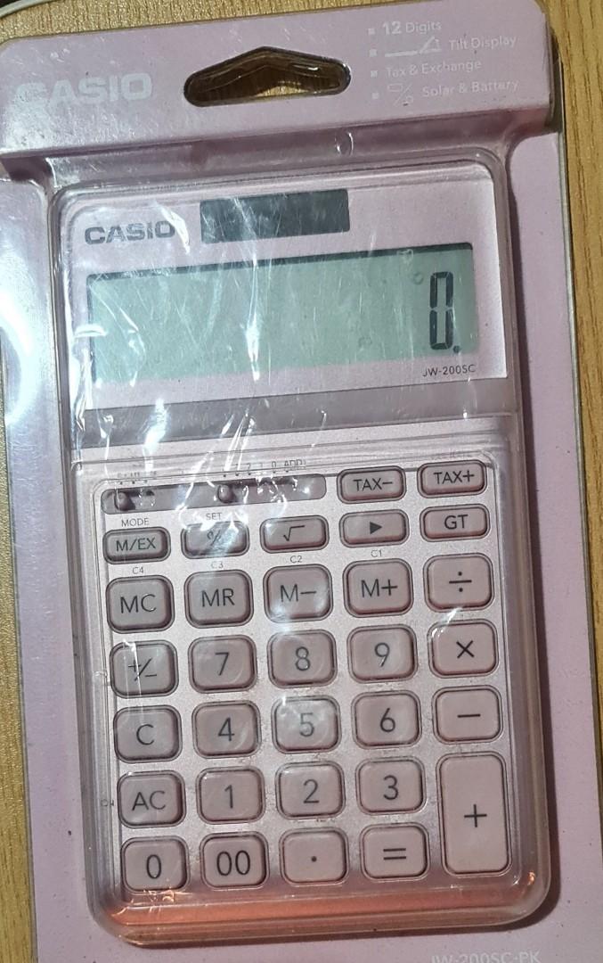 Casio Electronic Calculator Pink non nego