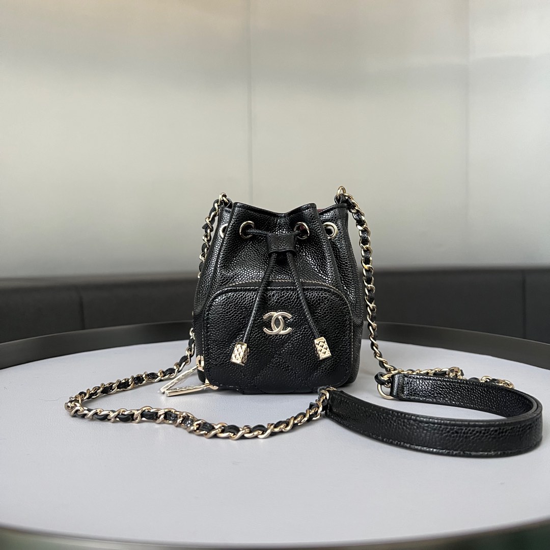 Chanel Business Affinity Mini Bucket Bag, Luxury, Bags & Wallets