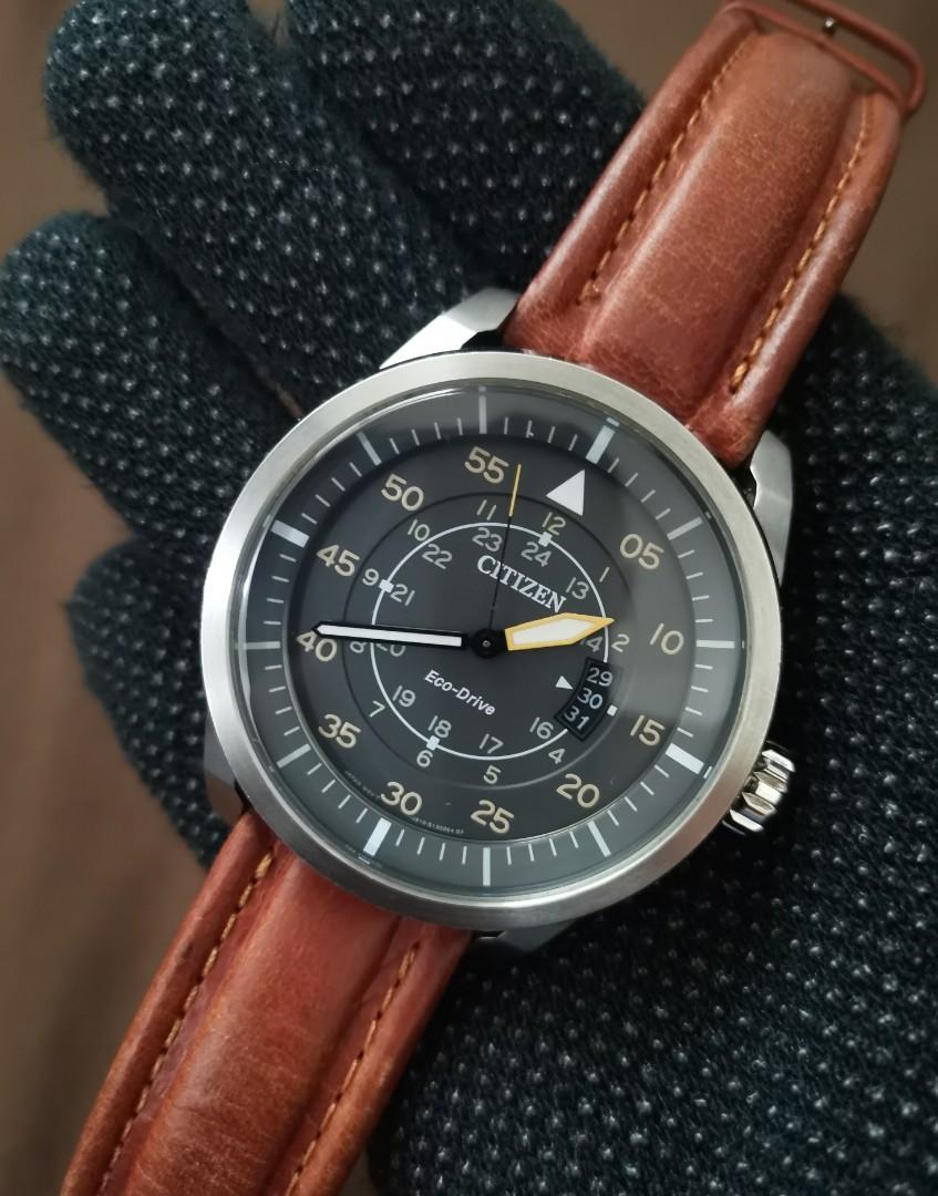 CITIZEN ECO DRIVE AVIATOR POWER RESERVE AW1360 12H MEN S WATCH
