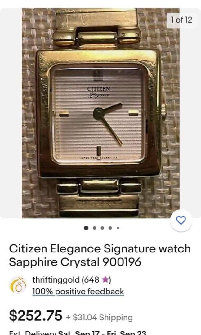 Citizen elegance store signature sapphire crystal