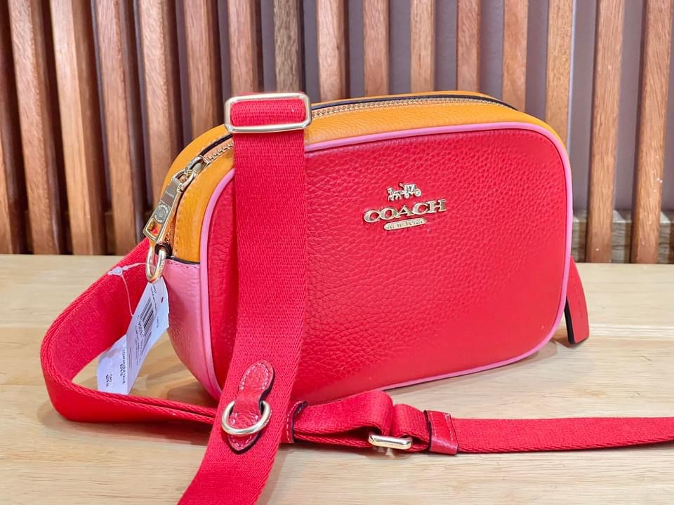 Coach Mini Jamie Camera bag Colorblock Miami Red Multi Women s