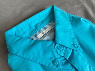 Columbia Original Men PFG Hiking Camping Omni-Shade Polo Shirts Like New