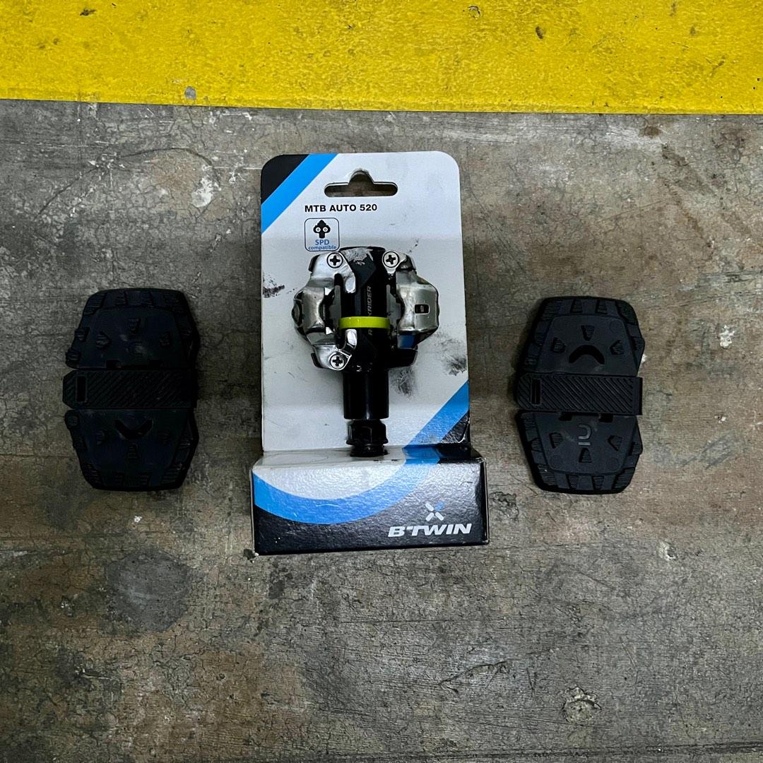 Btwin 520 clipless pedals top