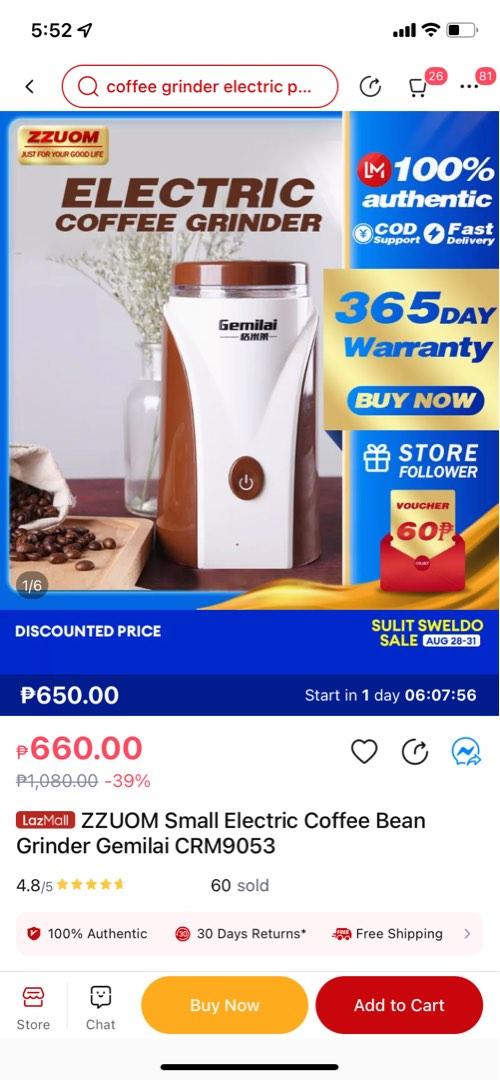 Donlim Coffee Machine and Gemilai Coffee Grinder, TV & Home Appliances